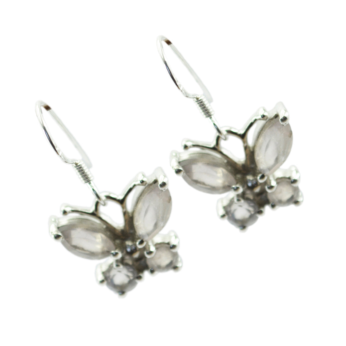 Rose-Quartz-Japanese-Teresa-multiple-Dangle-Pink-Silver-Earring