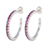 Ruby-Middle-Eastern-Sakura-multiple-Stud-Red-Sterling-Silver-Earring