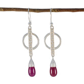 Ruby-CZ-American-Mei-multiple-Dangle-Red-Silver-Earring