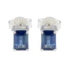 Blue-Sapphire-German-Paula-Solitaire-Stud-Blue-925-Sterling-Silver-Earring