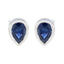 Blue-Sapphire-Moroccan-Renata-Solitaire-Stud-Blue-925-Silver-Earring