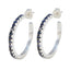 Blue-Sapphire-Mexican-Seo-yeon-multiple-Stud-Blue-925-Silver-Earring