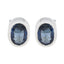 Blue-Sapphire-African-Pilar-Solitaire-Stud-Blue-Silver-Earring
