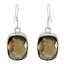 Smoky-Quartz-Australian-Yasmine-multiple-Dangle-Brown-Sterling-Silver-Earring