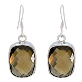 Smoky-Quartz-Australian-Yasmine-multiple-Dangle-Brown-Sterling-Silver-Earring