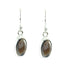 Smoky-Quartz-German-Ayaka-Solitaire-Dangle-Brown-Sterling-Silver-Earring