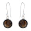 Smoky-Quartz-Egyptian-Ha-eun-multiple-Dangle-Brown-Sterling-Silver-Earring
