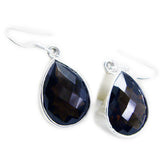 Smoky-Quartz-Italian-Hazel-multiple-Dangle-Brown-925-Sterling-Silver-Earring