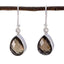 Smoky-Quartz-Latin-American-Isabella-multiple-Dangle-Brown-Sterling-Silver-Earring