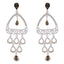 Smoky-Quartz-Indian-Maria-multiple-Dangle-Brown-925-Sterling-Silver-Earring