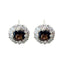 Smoky-Quartz-Mexican-Ji-eun-multiple-Stud-Brown-92.5-Silver-Earring