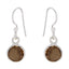 Smoky-Quartz-Australian-Jiwoo-multiple-Dangle-Brown-925-Silver-Earring