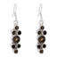 Smoky-Quartz-Spanish-Li-Lee-multiple-Dangle-Brown-92.5-Silver-Earring