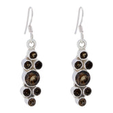 Smoky-Quartz-Spanish-Li-Lee-multiple-Dangle-Brown-92.5-Silver-Earring