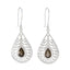 Smoky-Quartz-Australian-Daniela-Solitaire-Dangle-Brown-92.5-Silver-Earring