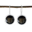 Smoky-Quartz-German-Florencia-Solitaire-Dangle-Brown-Sterling-Silver-Earring