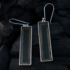 Smoky-Quartz-Russian-Isabella-Solitaire-Dangle-Brown-Silver-Earring