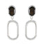 Smoky-Quartz-Egyptian-Ivana-Solitaire-Stud-Brown-Sterling-Silver-Earring