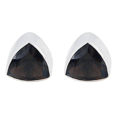 Smoky-Quartz-Turkish-Laura-Solitaire-Stud-Brown-925-Sterling-Silver-Earring