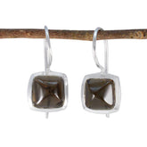 Smoky-Quartz-Turkish-Dayana-Solitaire-Dangle-Brown-925-Sterling-Silver-Earring