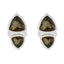 Smoky-Quartz-Moroccan-Claire-Toi-et-Moi-Stud-Brown-Silver-Earring