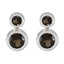 Smoky-Quartz-Mexican-Emily-Toi-et-Moi-Stud-Brown-92.5-Silver-Earring