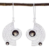 Smoky-Quartz-Australian-Hannah-multiple-Dangle-Brown-Sterling-Silver-Earring