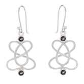 Smoky-Quartz-Moroccan-Noelia-multiple-Dangle-Brown-925-Silver-Earring