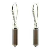 Smoky-Quartz-Egyptian-Patricia-multiple-Dangle-Brown-Sterling-Silver-Earring