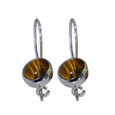 Tiger-Eye-Turkish-Renata-multiple-Dangle-Brown-925-Sterling-Silver-Earring