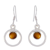 Tiger-Eye-Middle-Eastern-Sara-multiple-Dangle-Brown-Sterling-Silver-Earring