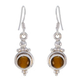 Tiger-Eye-Spanish-Valentina-multiple-Dangle-Brown-Sterling-Silver-Earring