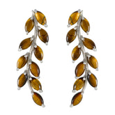 Tiger-Eye-Middle-Eastern-Patricia-multiple-Stud-Brown-925-Sterling-Silver-Earring