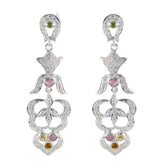 Tourmaline-Indian-Natcha-multiple-Stud-multicolor-Sterling-Silver-Earring