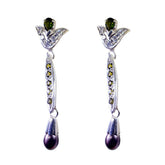Tourmaline-Indian-Nisa-multiple-Stud-multicolor-925-Sterling-Silver-Earring