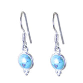 Turquoise-Mexican-Autumn-multiple-Dangle-Blue-92.5-Silver-Earring