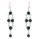 Turquoise-Russian-Camilla-multiple-Dangle-Blue-Silver-Earring