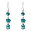 Turquoise-Russian-Genesis-multiple-Dangle-Blue-925-Sterling-Silver-Earring