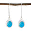 Turquoise-French-Camila-multiple-Dangle-Blue-Sterling-Silver-Earring