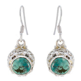 Turquoise-American-Natalie-multiple-Dangle-Blue-925-Sterling-Silver-Earring
