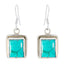 Turquoise-Middle-Eastern-Emilia-Solitaire-Dangle-Blue-925-Silver-Earring