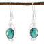 Turquoise-Australian-Emma-Solitaire-Dangle-Blue-925-Sterling-Silver-Earring