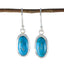 Turquoise-Spanish-Eva-Solitaire-Dangle-Blue-Sterling-Silver-Earring