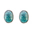 Turquoise-German-Genesis-Solitaire-Stud-Blue-Silver-Earring