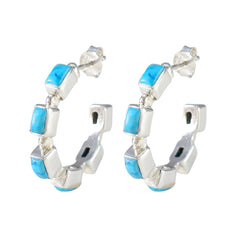 Turquoise-Korean-Autumn-multiple-Stud-Blue-92.5-Silver-Earring