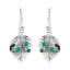 Turquoise-Australian-Emily-multiple-Dangle-Blue-925-Sterling-Silver-Earring