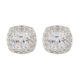 Cubic-Zirconia-African-Sofía-multiple-Stud-White-Sterling-Silver-Earring