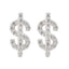 Cubic-Zirconia-Japanese-Luisa-multiple-Stud-White-925-Silver-Earring