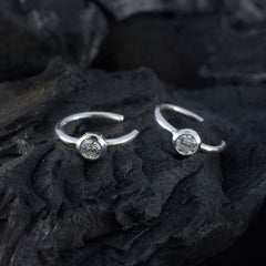 White-CZ-German-Nova-Solitaire-Dangle-White-925-Silver-Earring