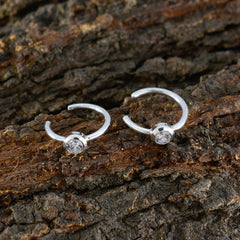 White-CZ-German-Nova-Solitaire-Dangle-White-925-Silver-Earring